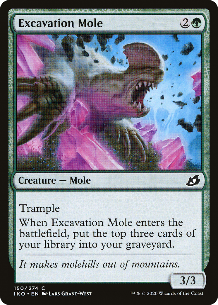 Excavation Mole (IKO-150) - Ikoria: Lair of Behemoths Foil - Premium MTG Single from Wizards of the Coast - Just $0.25! Shop now at Game Crave Tournament Store