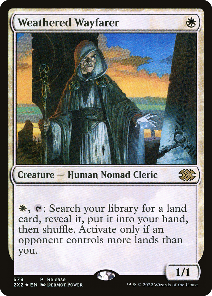 Weathered Wayfarer (2X2-578) - Double Masters 2022 Foil - Premium MTG Single from Wizards of the Coast - Just $0.56! Shop now at Game Crave Tournament Store