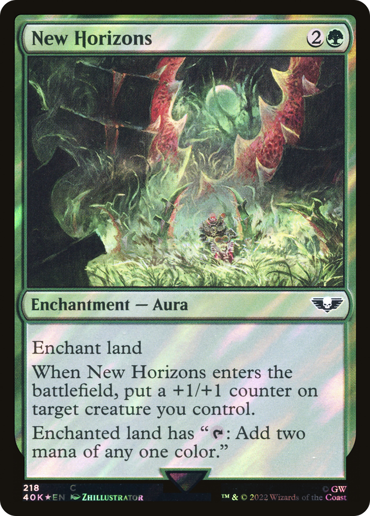 New Horizons (40K-218★) - Warhammer 40,000 Commander Foil - Premium MTG Single from Wizards of the Coast - Just $0.08! Shop now at Game Crave Tournament Store