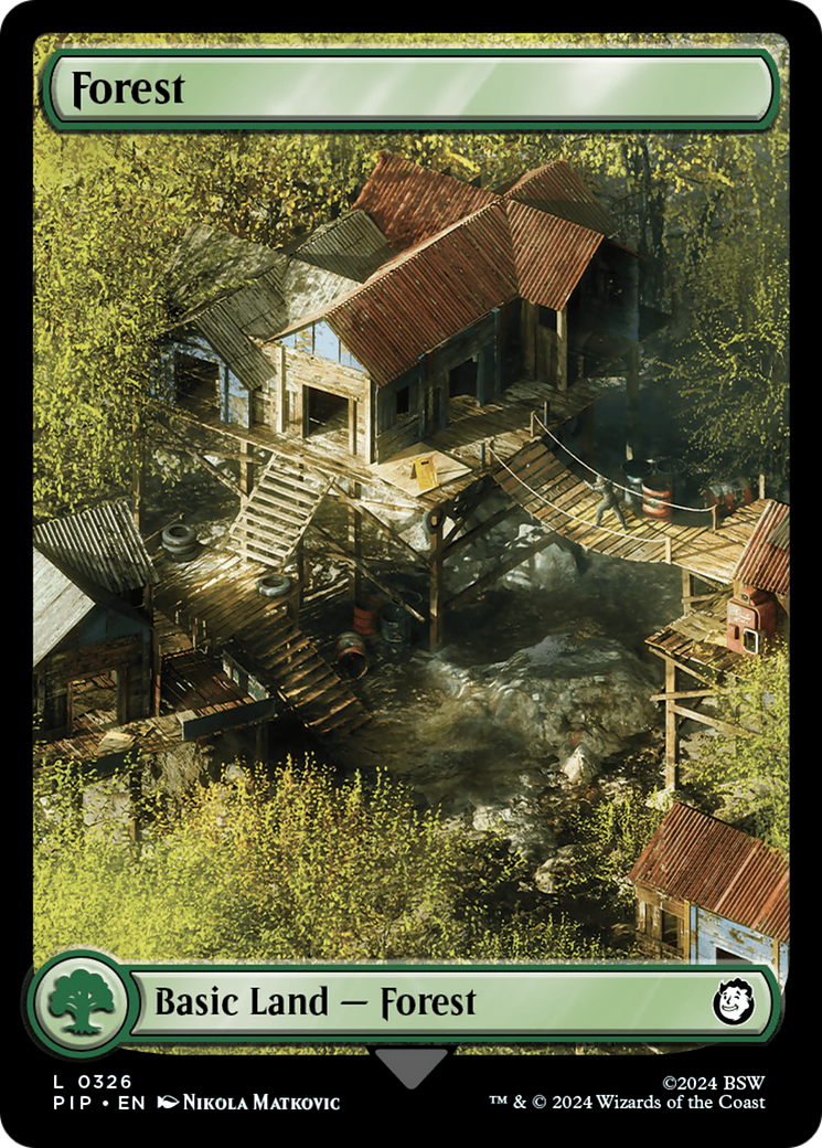 Forest (PIP-326) - Fallout Foil - Premium MTG Single from Wizards of the Coast - Just $0.34! Shop now at Game Crave Tournament Store