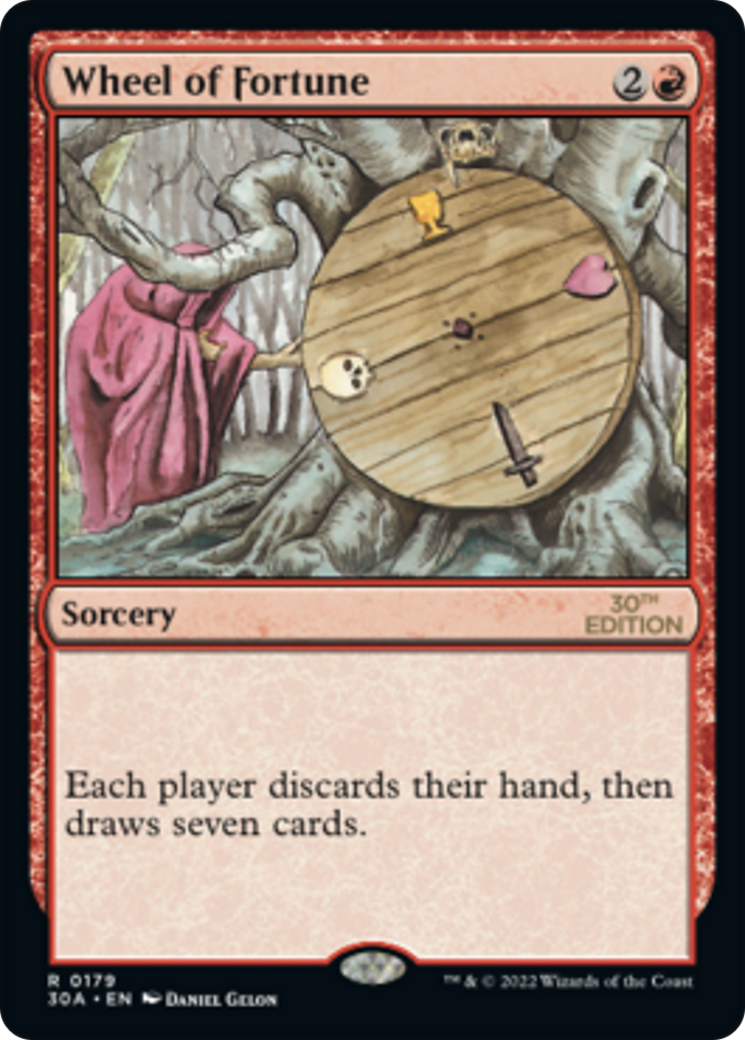 Wheel of Fortune (30A-179) - 30th Anniversary Edition - Premium MTG Single from Wizards of the Coast - Just $55! Shop now at Game Crave Tournament Store
