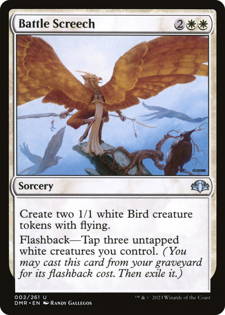 Battle Screech (DMR-002) - Dominaria Remastered Foil - Premium MTG Single from Wizards of the Coast - Just $0.08! Shop now at Game Crave Tournament Store