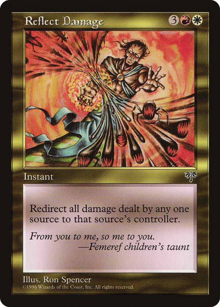Reflect Damage (MIR-277) - Mirage - Premium MTG Single from Wizards of the Coast - Just $2.14! Shop now at Game Crave Tournament Store