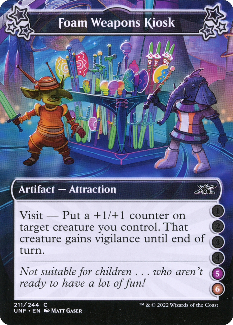 Foam Weapons Kiosk (UNF-211D) - Unfinity Foil - Premium MTG Single from Wizards of the Coast - Just $0.08! Shop now at Game Crave Tournament Store