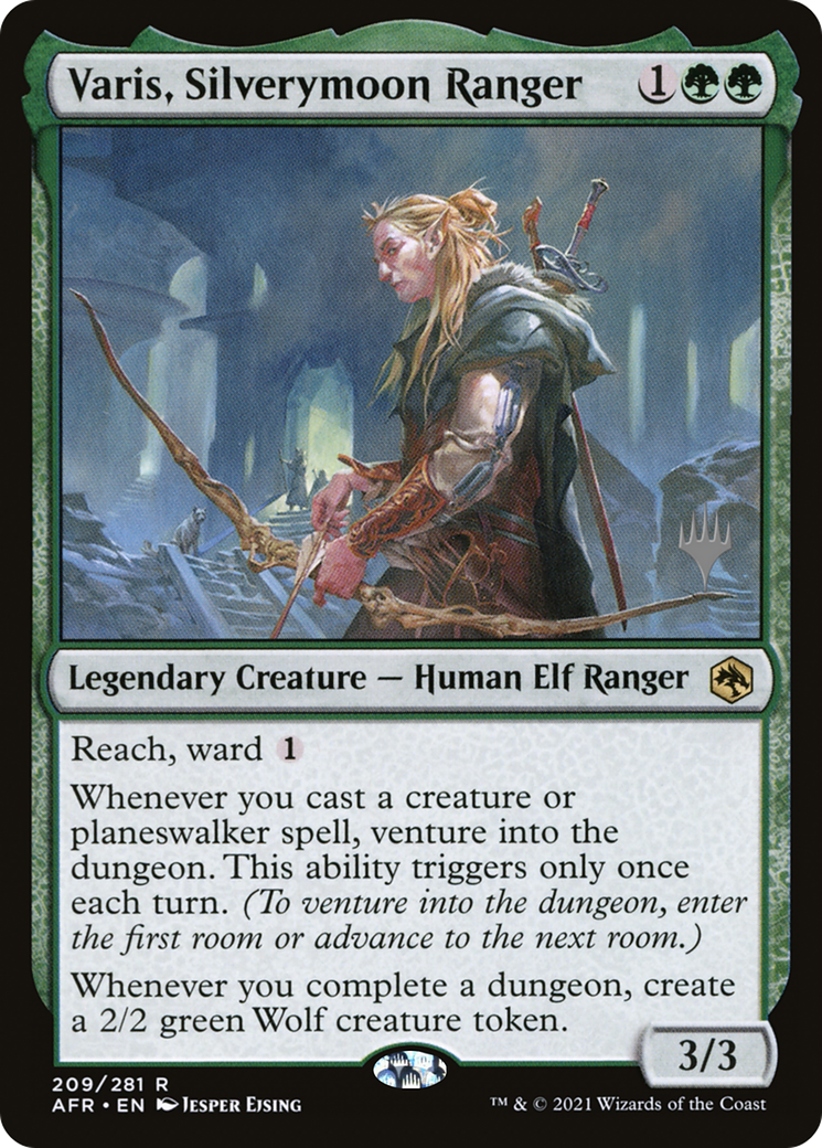 Varis, Silverymoon Ranger (PAFR-209P) - Adventures in the Forgotten Realms Promos Foil - Premium MTG Single from Wizards of the Coast - Just $0.36! Shop now at Game Crave Tournament Store