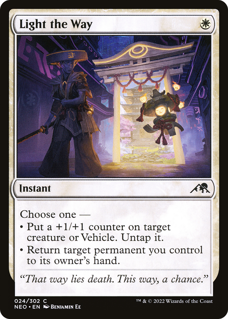 Light the Way (NEO-024) - Kamigawa: Neon Dynasty Foil - Premium MTG Single from Wizards of the Coast - Just $0.08! Shop now at Game Crave Tournament Store