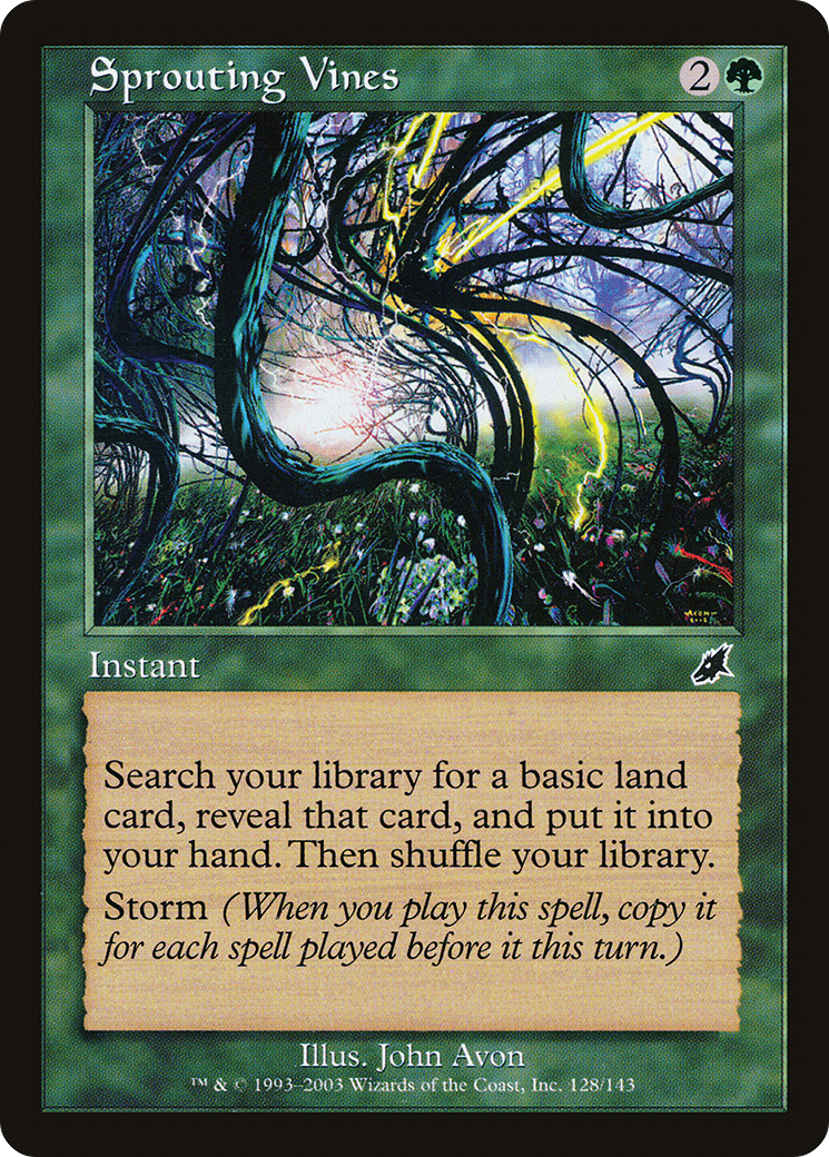 Sprouting Vines (SCG-128) - Scourge Foil - Premium MTG Single from Wizards of the Coast - Just $1.12! Shop now at Game Crave Tournament Store