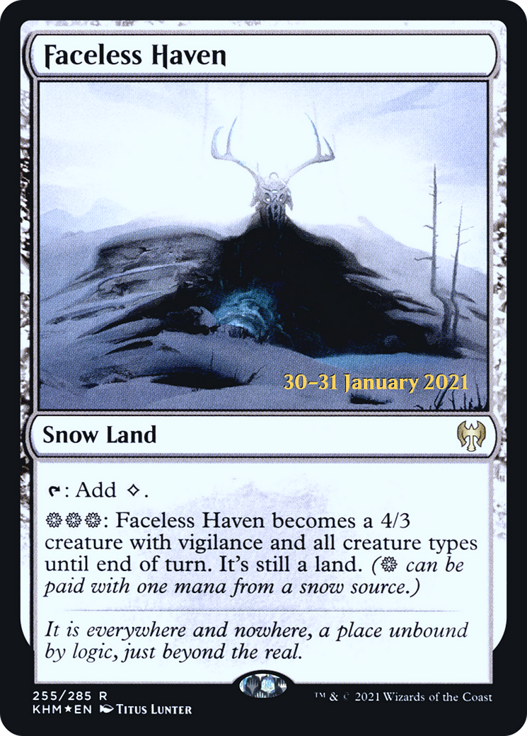 Faceless Haven (PKHM-255S) - Kaldheim Promos: (snow) Foil - Premium MTG Single from Wizards of the Coast - Just $0.30! Shop now at Game Crave Tournament Store