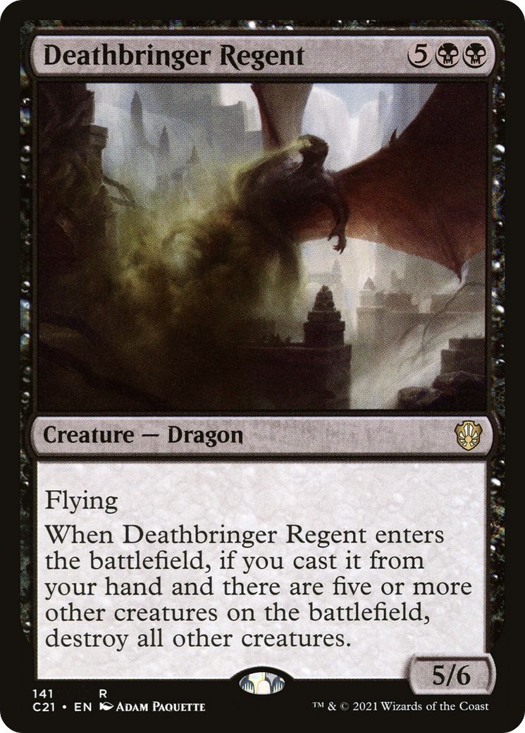 Deathbringer Regent (C21-141) - Commander 2021 - Premium MTG Single from Wizards of the Coast - Just $0.08! Shop now at Game Crave Tournament Store