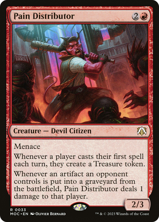 Pain Distributor (MOC-033) - March of the Machine Commander - Premium MTG Single from Wizards of the Coast - Just $1.82! Shop now at Game Crave Tournament Store
