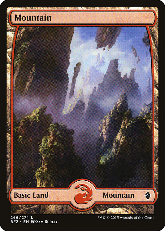 Mountain (BFZ-266) - Battle for Zendikar - Premium MTG Single from Wizards of the Coast - Just $0.08! Shop now at Game Crave Tournament Store