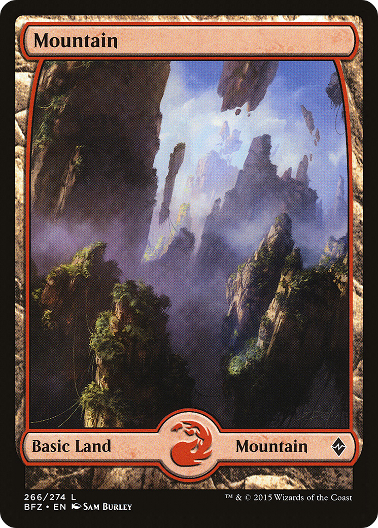 Mountain (BFZ-266) - Battle for Zendikar Foil - Premium MTG Single from Wizards of the Coast - Just $0.25! Shop now at Game Crave Tournament Store