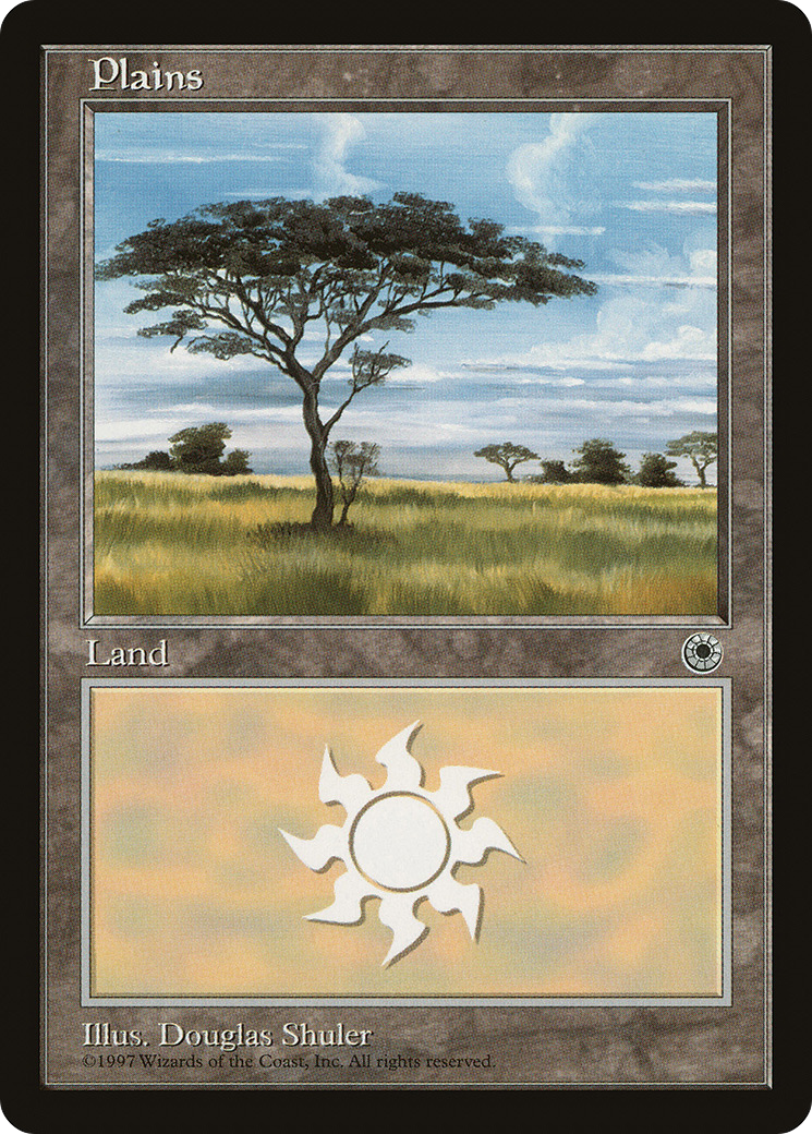 Plains (POR-198) - Portal - Premium MTG Single from Wizards of the Coast - Just $0.35! Shop now at Game Crave Tournament Store