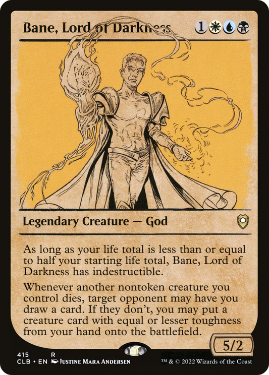 Bane, Lord of Darkness (CLB-415) - Commander Legends: Battle for Baldur's Gate: (Showcase) - Premium MTG Single from Wizards of the Coast - Just $0.08! Shop now at Game Crave Tournament Store
