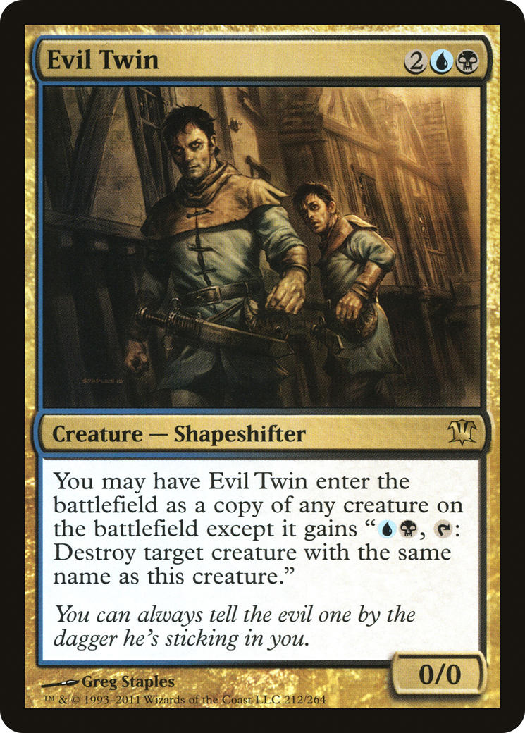 Evil Twin (ISD-212) - Innistrad Foil - Premium MTG Single from Wizards of the Coast - Just $2.10! Shop now at Game Crave Tournament Store