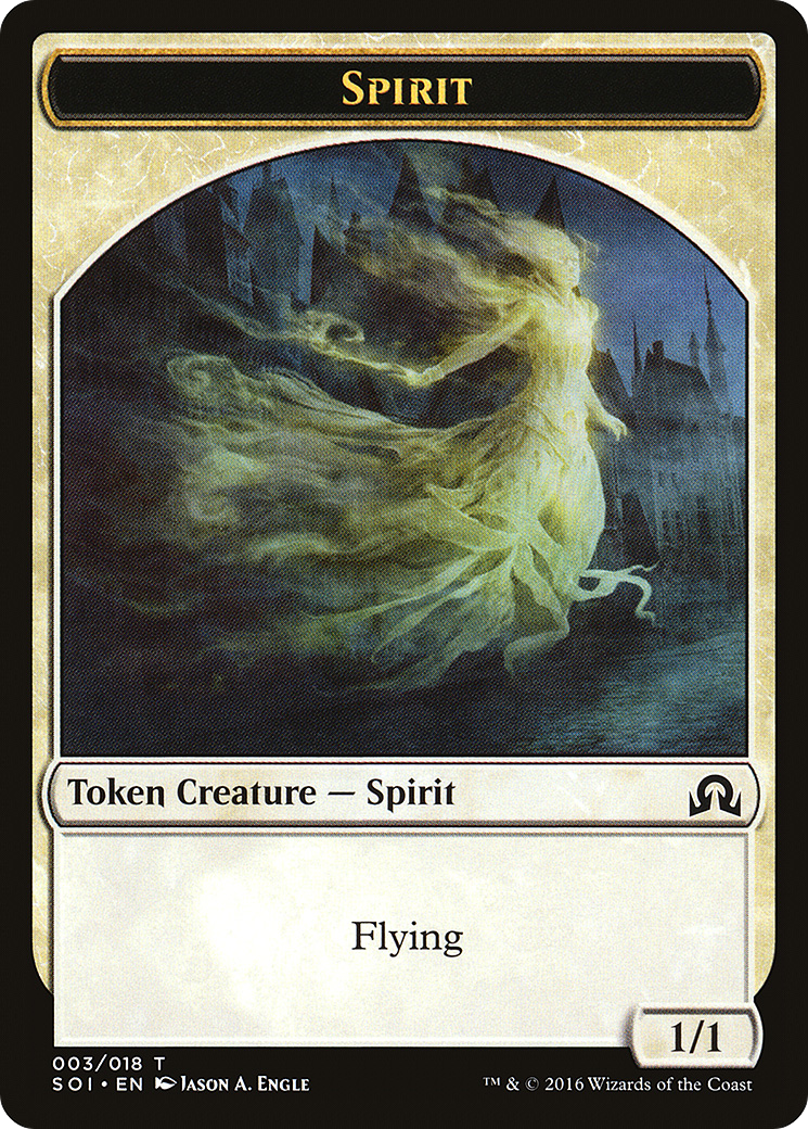 Spirit (TSOI-003) - Shadows over Innistrad Tokens - Premium MTG Single from Wizards of the Coast - Just $0.08! Shop now at Game Crave Tournament Store