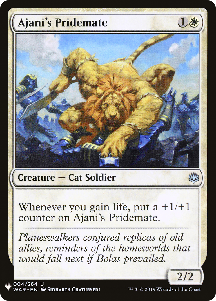 Ajani's Pridemate (MB1-014) - Mystery Booster - Premium MTG Single from Wizards of the Coast - Just $0.08! Shop now at Game Crave Tournament Store