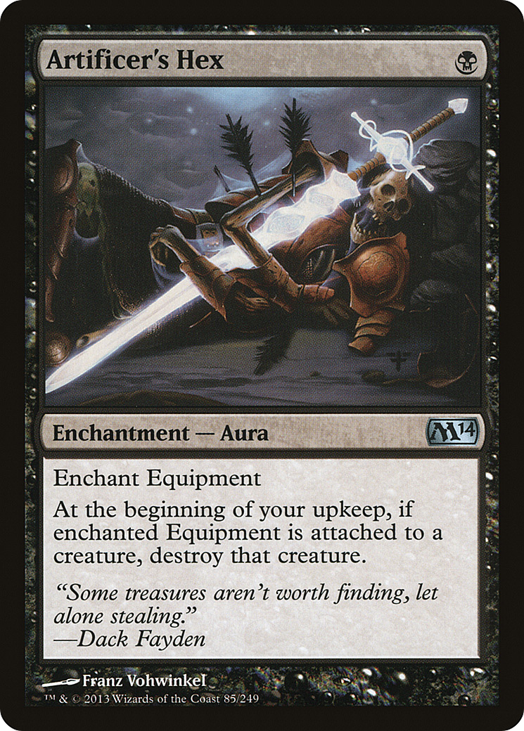 Artificer's Hex (M14-085) - Magic 2014 Foil - Premium MTG Single from Wizards of the Coast - Just $0.51! Shop now at Game Crave Tournament Store