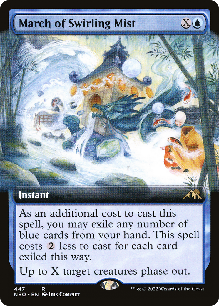March of Swirling Mist (NEO-447) - Kamigawa: Neon Dynasty: (Extended Art) - Premium MTG Single from Wizards of the Coast - Just $0.57! Shop now at Game Crave Tournament Store