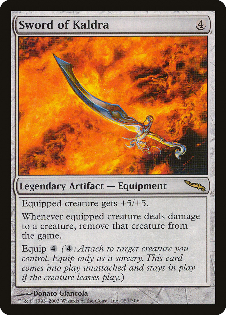 Sword of Kaldra (MRD-251) - Mirrodin Foil - Premium MTG Single from Wizards of the Coast - Just $29.26! Shop now at Game Crave Tournament Store