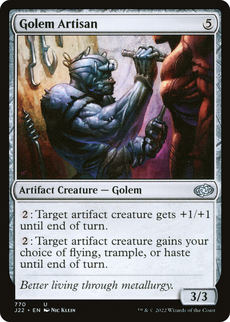 Golem Artisan (J22-770) - Jumpstart 2022 - Premium MTG Single from Wizards of the Coast - Just $0.25! Shop now at Game Crave Tournament Store