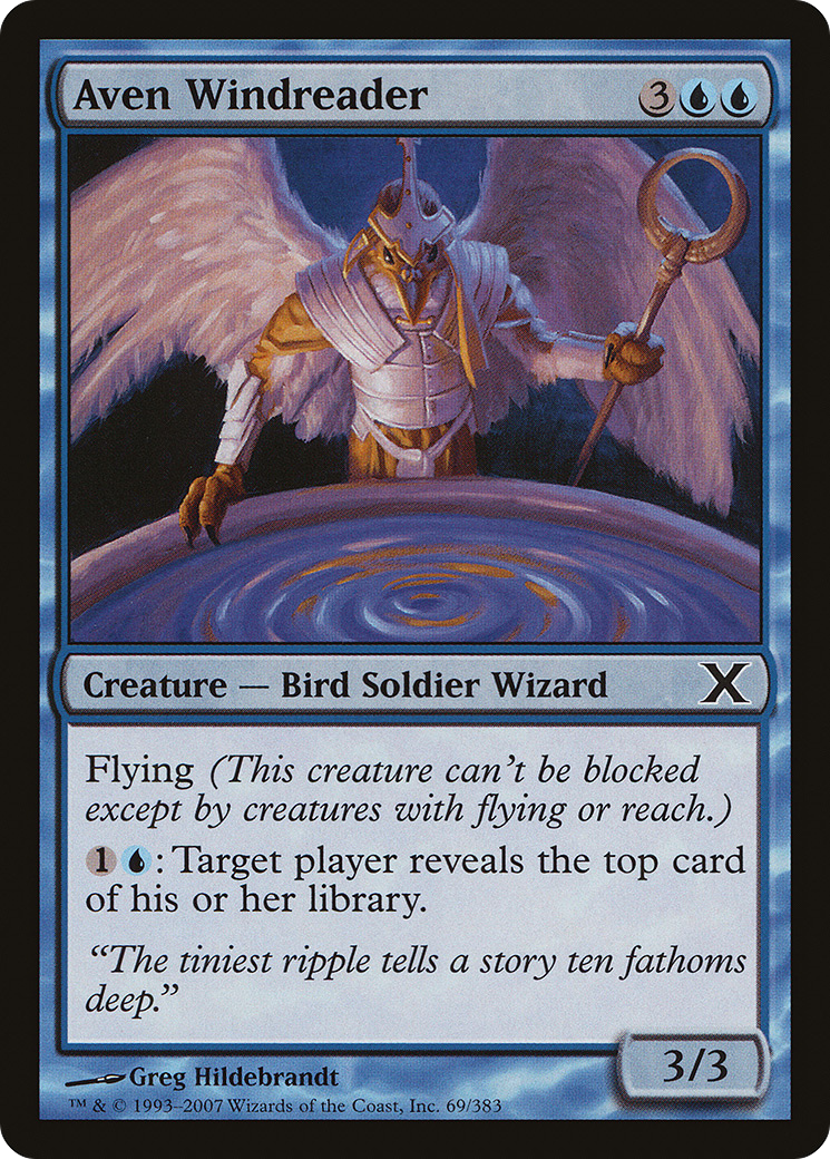 Aven Windreader (10E-069) - Tenth Edition - Premium MTG Single from Wizards of the Coast - Just $0.25! Shop now at Game Crave Tournament Store