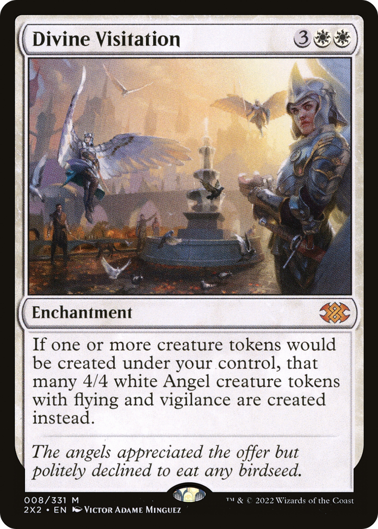 Divine Visitation (2X2-008) - Double Masters 2022 Foil - Premium MTG Single from Wizards of the Coast - Just $1.52! Shop now at Game Crave Tournament Store