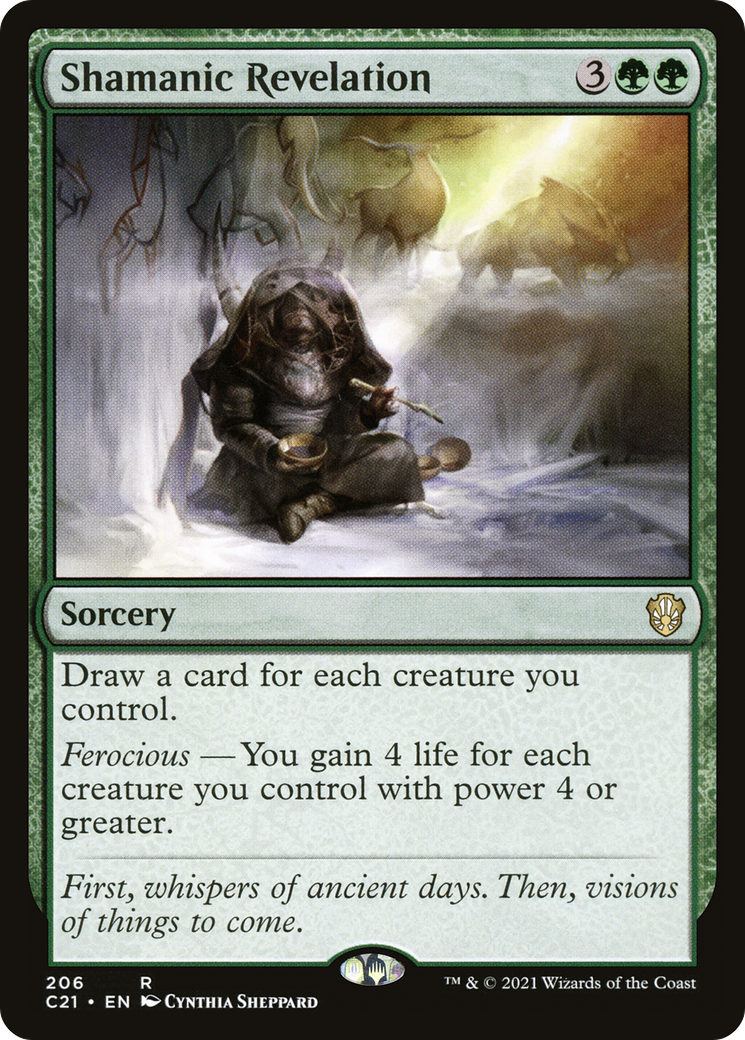 Shamanic Revelation (C21-206) - Commander 2021 - Premium MTG Single from Wizards of the Coast - Just $0.38! Shop now at Game Crave Tournament Store