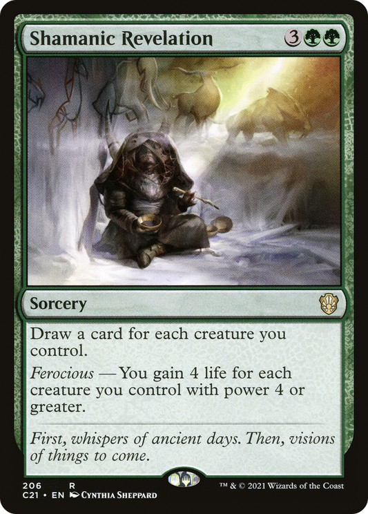 Shamanic Revelation (C21-206) - Commander 2021 - Premium MTG Single from Wizards of the Coast - Just $0.38! Shop now at Game Crave Tournament Store