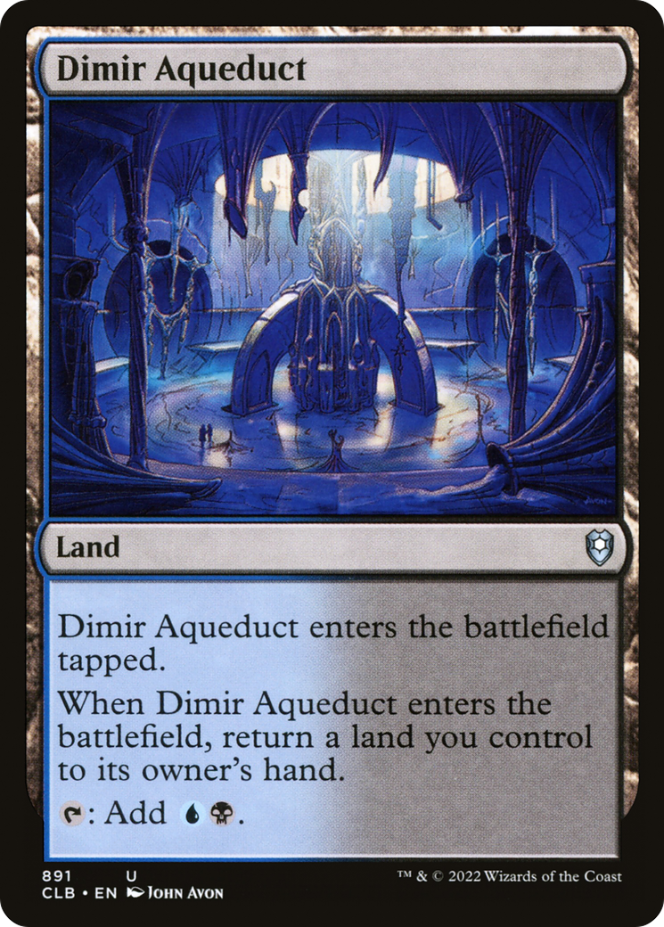 Dimir Aqueduct (CLB-891) - Commander Legends: Battle for Baldur's Gate - Premium MTG Single from Wizards of the Coast - Just $0.08! Shop now at Game Crave Tournament Store