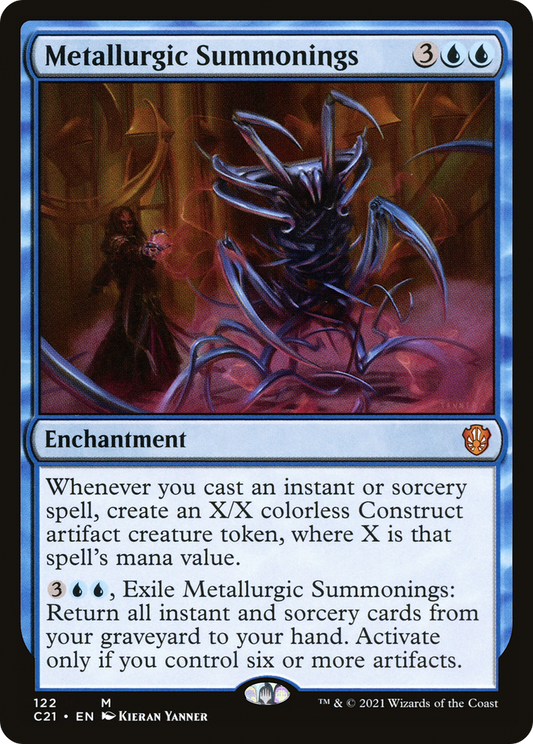 Metallurgic Summonings (C21-122) - Commander 2021 - Premium MTG Single from Wizards of the Coast - Just $0.41! Shop now at Game Crave Tournament Store