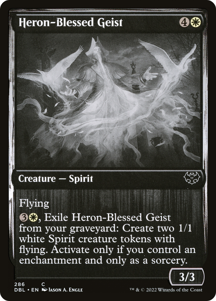Heron-Blessed Geist (DBL-286) - Innistrad: Double Feature - Premium MTG Single from Wizards of the Coast - Just $0.08! Shop now at Game Crave Tournament Store