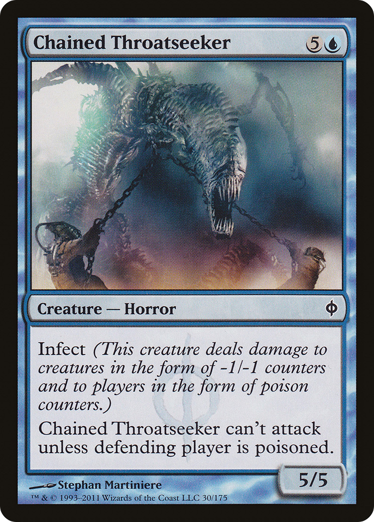 Chained Throatseeker (NPH-030) - New Phyrexia - Premium MTG Single from Wizards of the Coast - Just $0.08! Shop now at Game Crave Tournament Store