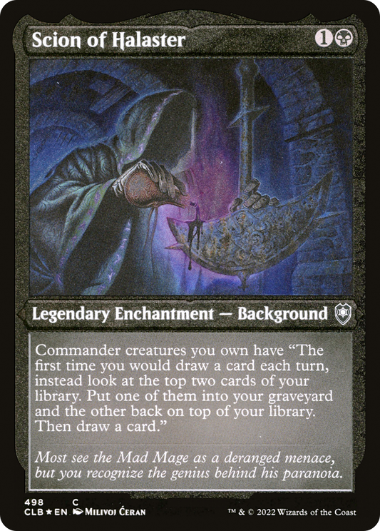 Scion of Halaster (CLB-498) - Commander Legends: Battle for Baldur's Gate Etched Foil - Premium MTG Single from Wizards of the Coast - Just $0.08! Shop now at Game Crave Tournament Store
