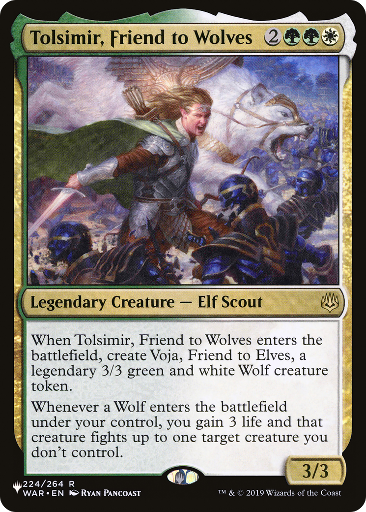 Tolsimir, Friend to Wolves (PLIST-1151) - The List - Premium MTG Single from Wizards of the Coast - Just $0.15! Shop now at Game Crave Tournament Store