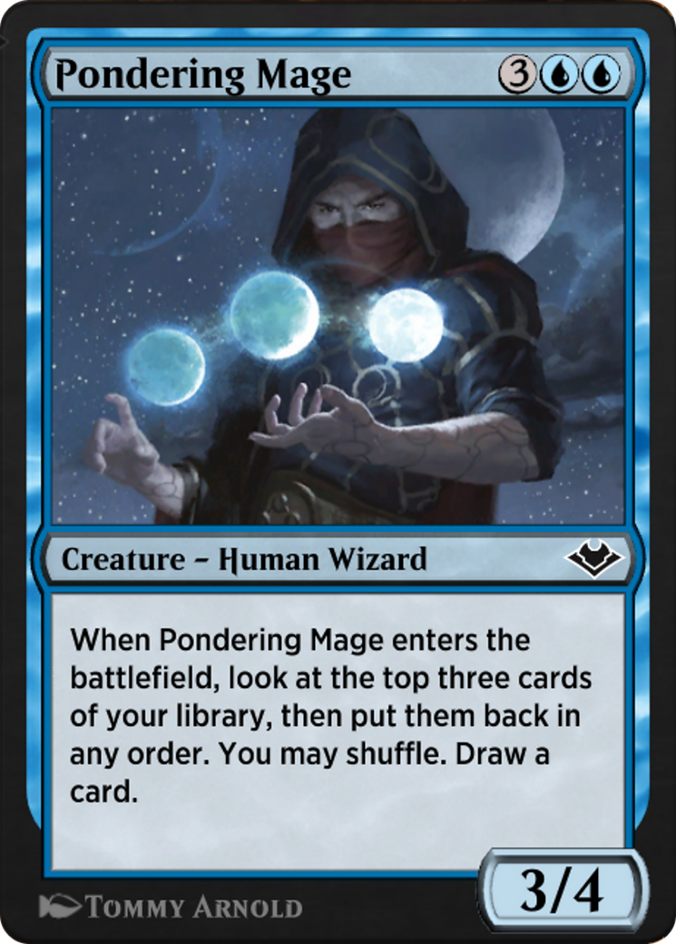 Pondering Mage (J21-231) - Jumpstart: Historic Horizons - Premium MTG Single from Wizards of the Coast - Just $0! Shop now at Game Crave Tournament Store