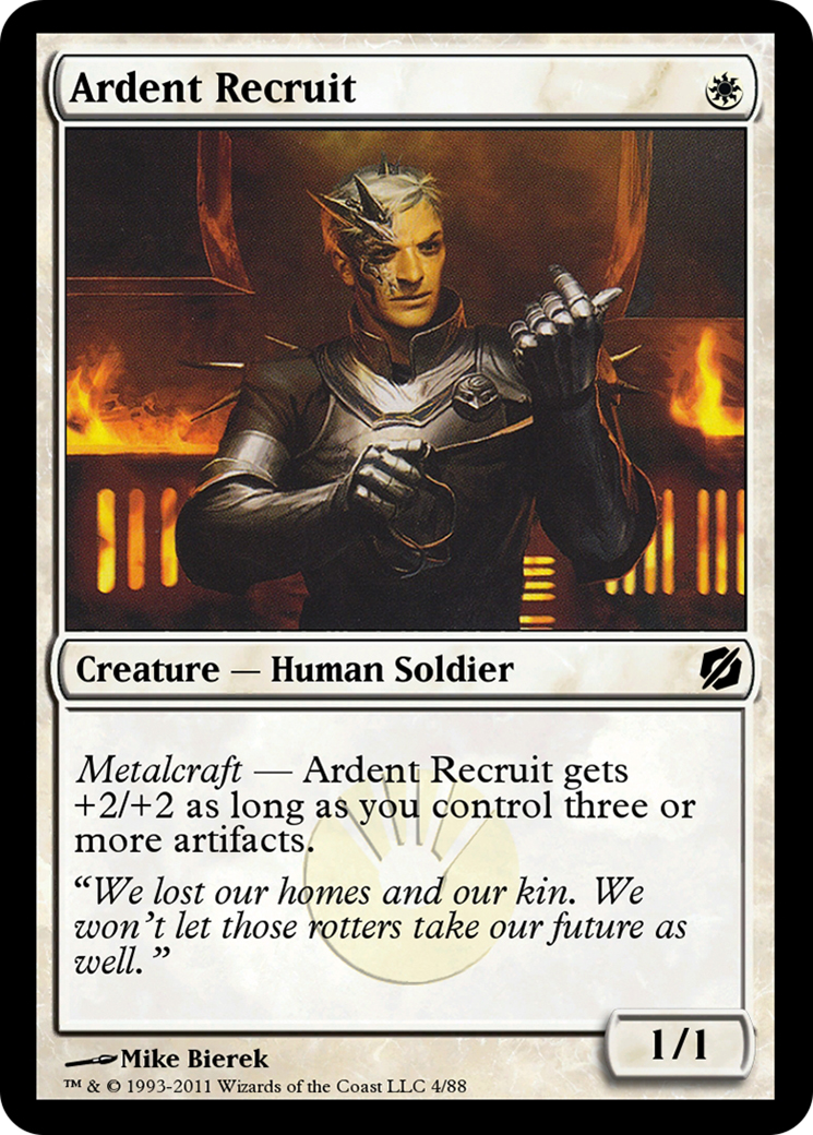 Ardent Recruit (TD2-004) - Duel Decks: Mirrodin Pure vs. New Phyrexia - Premium MTG Single from Wizards of the Coast - Just $0! Shop now at Game Crave Tournament Store