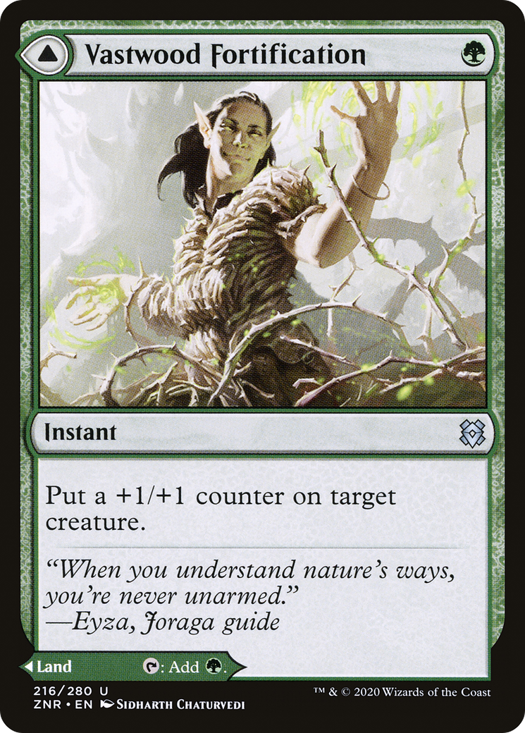 Vastwood Fortification // Vastwood Thicket (ZNR-216) - Zendikar Rising Foil - Premium MTG Single from Wizards of the Coast - Just $0.08! Shop now at Game Crave Tournament Store