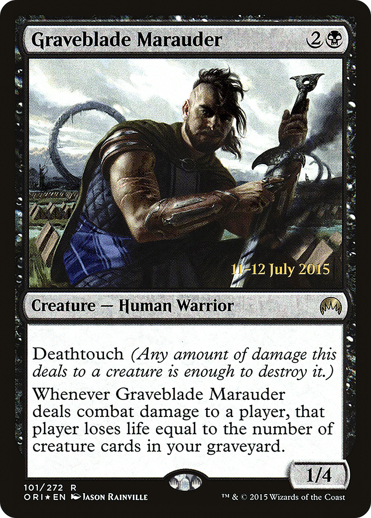 Graveblade Marauder (PORI-101S) - Magic Origins Promos Foil - Premium MTG Single from Wizards of the Coast - Just $0.11! Shop now at Game Crave Tournament Store