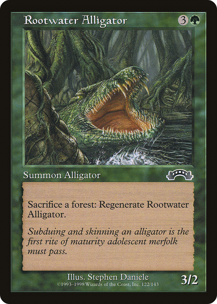 Rootwater Alligator (EXO-122) - Exodus - Premium MTG Single from Wizards of the Coast - Just $0.08! Shop now at Game Crave Tournament Store