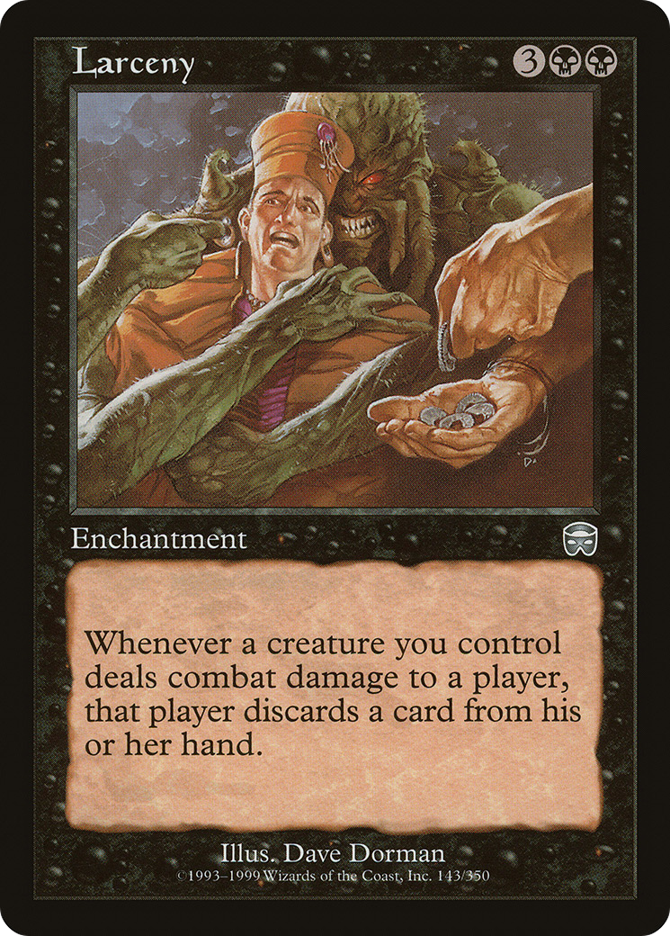Larceny (MMQ-143) - Mercadian Masques Foil - Premium MTG Single from Wizards of the Coast - Just $1.68! Shop now at Game Crave Tournament Store