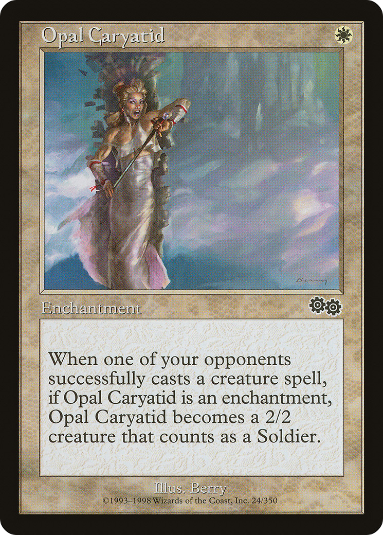 Opal Caryatid (USG-024) - Urza's Saga - Premium MTG Single from Wizards of the Coast - Just $0.08! Shop now at Game Crave Tournament Store