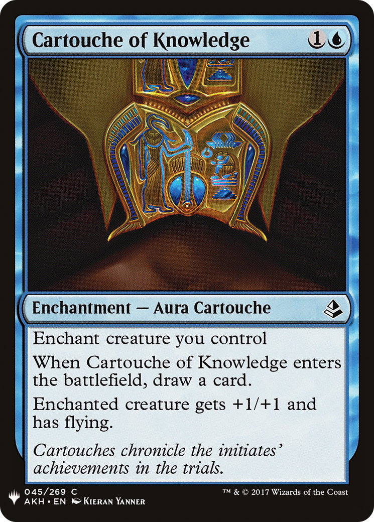 Cartouche of Knowledge (MB1-309) - Mystery Booster - Premium MTG Single from Wizards of the Coast - Just $0.08! Shop now at Game Crave Tournament Store