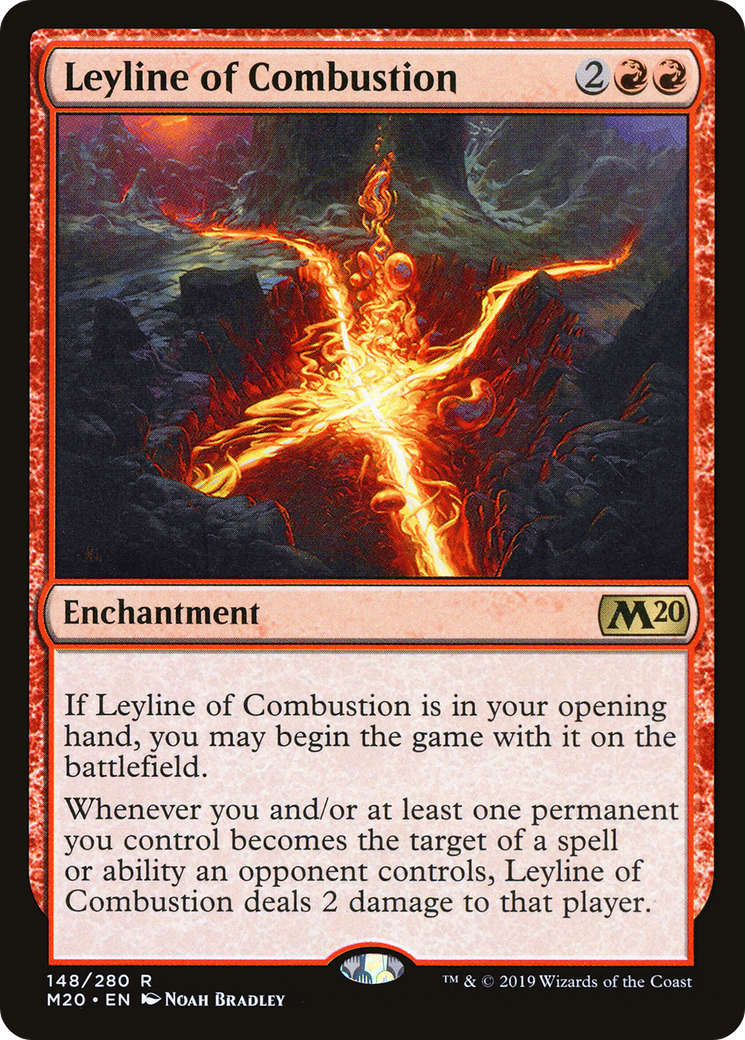 Leyline of Combustion (M20-148) - Core Set 2020 Foil - Premium MTG Single from Wizards of the Coast - Just $0.85! Shop now at Game Crave Tournament Store