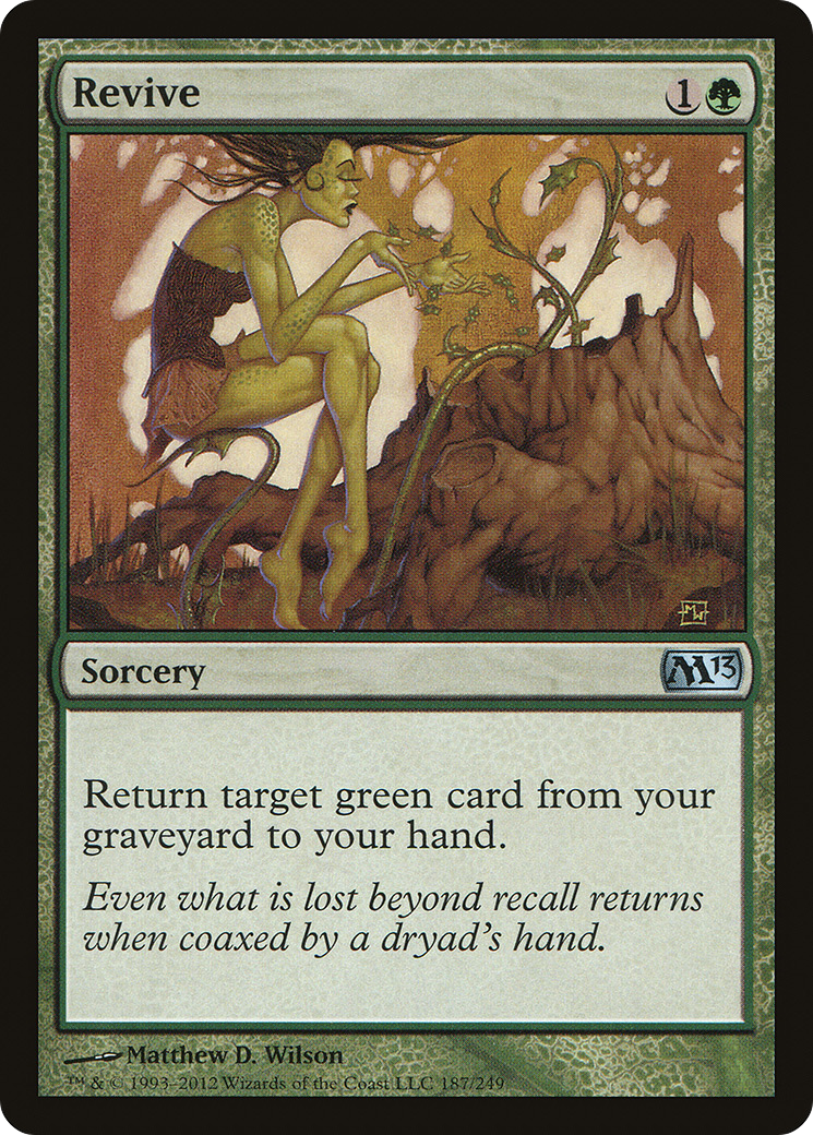 Revive (M13-187) - Magic 2013 - Premium MTG Single from Wizards of the Coast - Just $0.25! Shop now at Game Crave Tournament Store