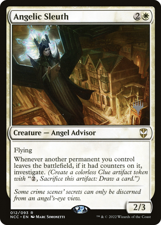 Angelic Sleuth (PNCC-12P) - New Capenna Commander Promos Foil - Premium MTG Single from Wizards of the Coast - Just $1.88! Shop now at Game Crave Tournament Store