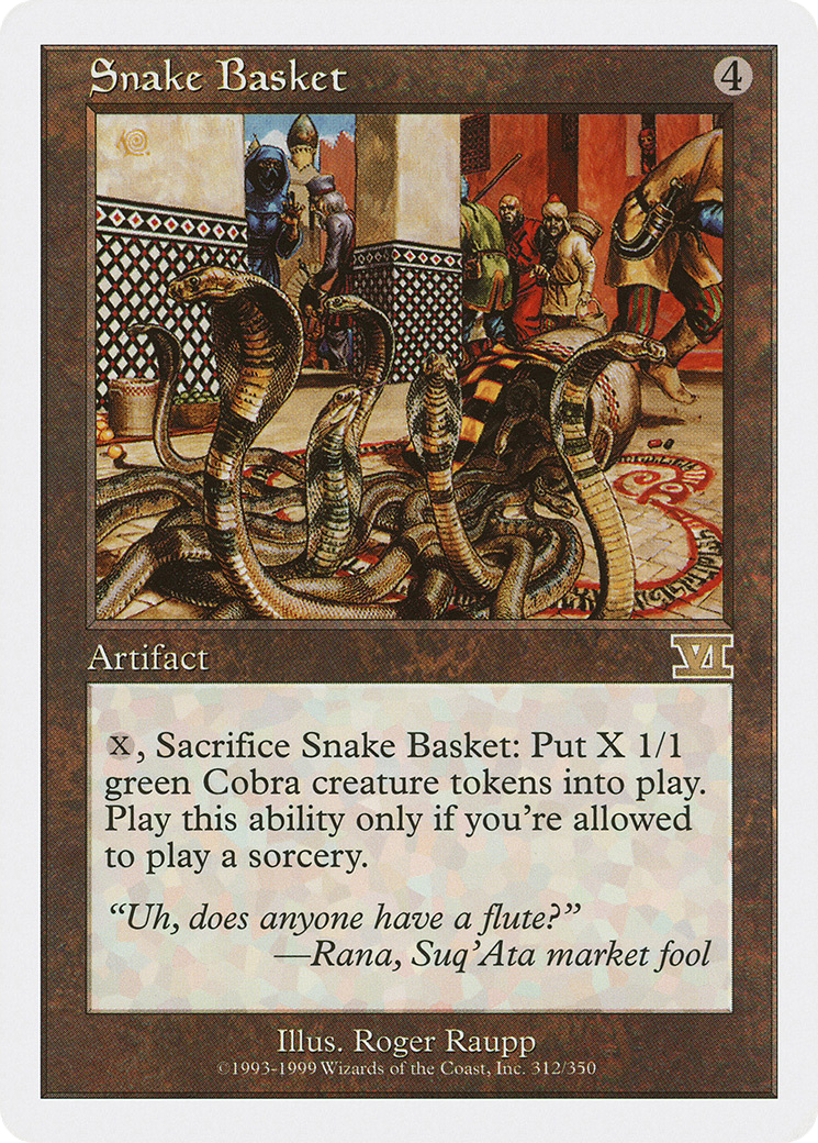 Snake Basket (6ED-312) - Classic Sixth Edition - Premium MTG Single from Wizards of the Coast - Just $2.58! Shop now at Game Crave Tournament Store