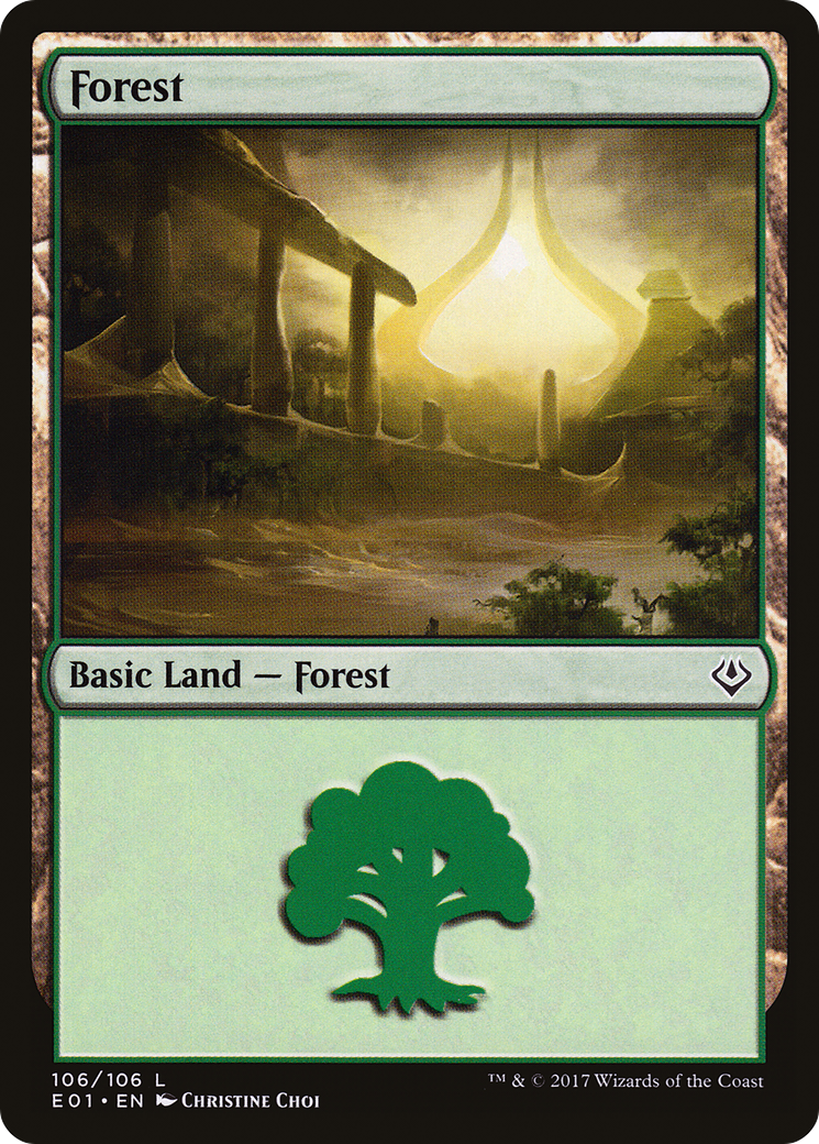 Forest (E01-106) - Archenemy: Nicol Bolas - Premium MTG Single from Wizards of the Coast - Just $0.25! Shop now at Game Crave Tournament Store