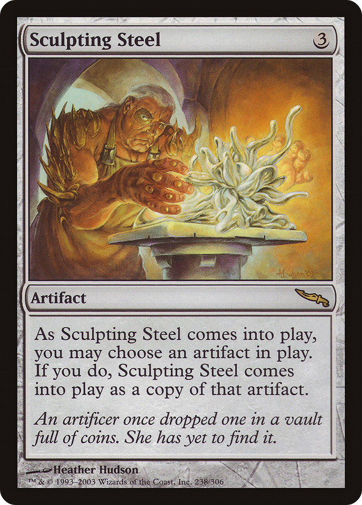 Sculpting Steel (MRD-238) - Mirrodin Foil - Premium MTG Single from Wizards of the Coast - Just $6.95! Shop now at Game Crave Tournament Store