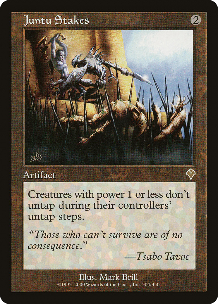 Juntu Stakes (INV-304) - Invasion - Premium MTG Single from Wizards of the Coast - Just $0.08! Shop now at Game Crave Tournament Store